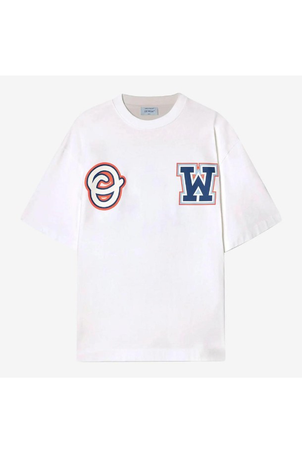 OFF-WHITE - 반팔티셔츠 - 오프화이트 남성 티셔츠 Off White Black Wizard Skate T Shirt NB25