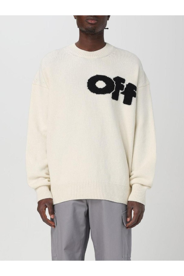 OFF-WHITE - 스웨터 - 오프화이트 남성 스웨터 Mens Sweater Off white NB03