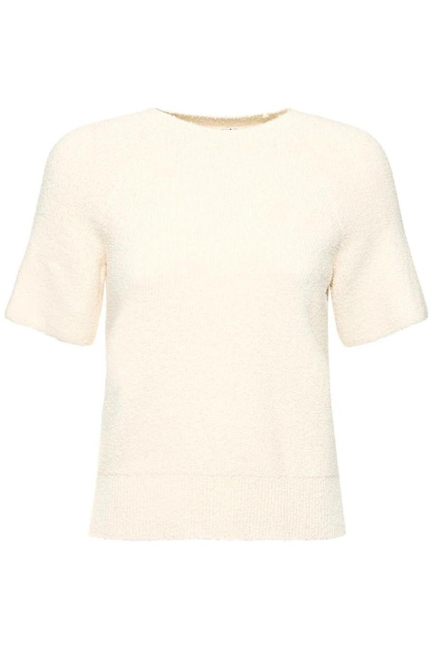 TOTEME - 스웨터 - 토템 여성 스웨터 Raglan sleeve terry knit cotton top NB01