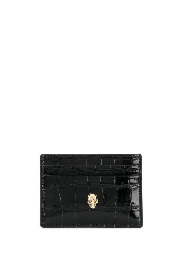 Alexander McQueen - 반지갑 - 알렉산더 맥퀸 여성 카드지갑 SKULL LEATHER CREDIT CARD CASE NB30