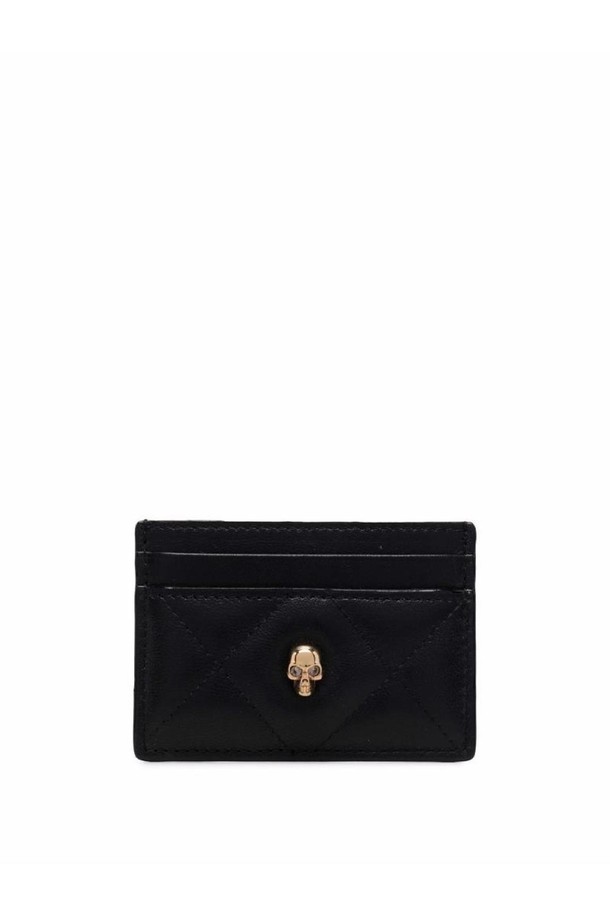 Alexander McQueen - 반지갑 - 알렉산더 맥퀸 여성 카드지갑 SKULL LEATHER CARD HOLDER NB30