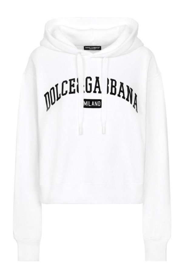 DOLCE & GABBANA - 스웨터 - 돌체앤가바나 여성 맨투맨 후드 LOGO COTTON HOODIE NB30