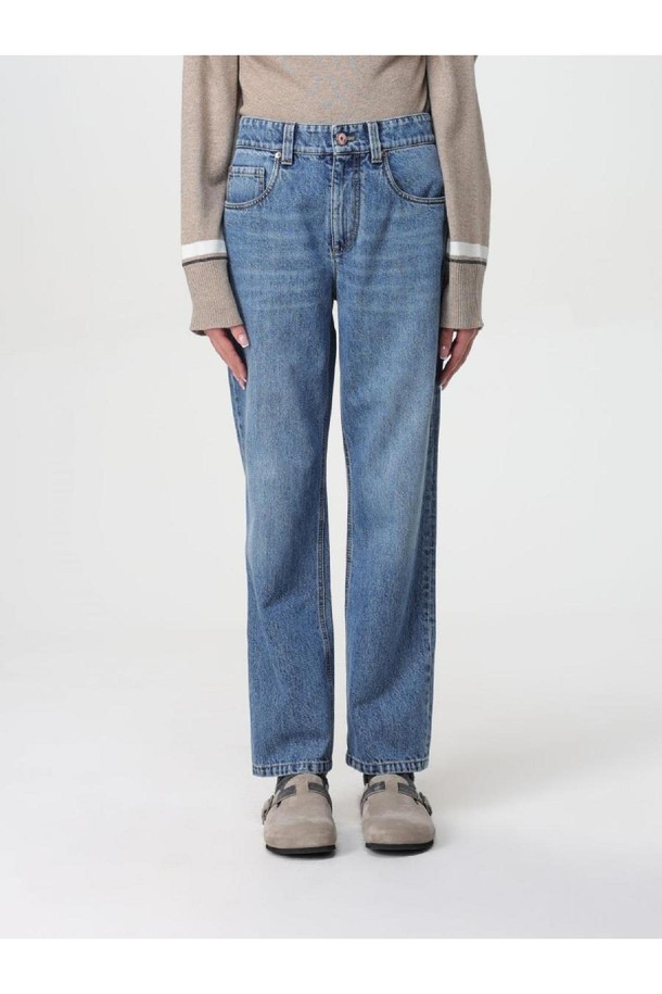 BRUNELLO CUCINELLI - 데님 - 브루넬로 쿠치넬리 여성 청바지 Womans Jeans Brunello Cucinelli NB03