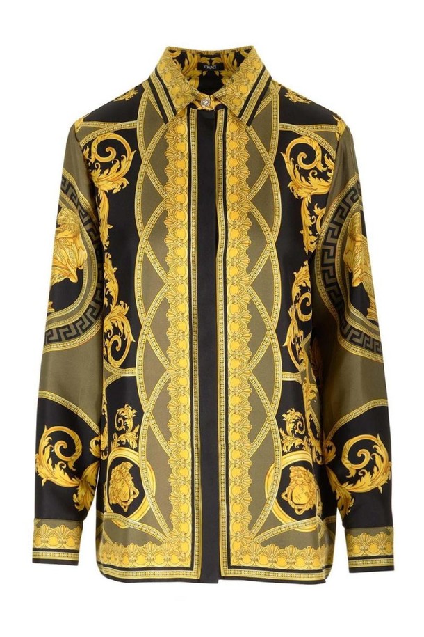 VERSACE - 셔츠 - 베르사체 여성 셔츠  Barocco  silk twill shirt NB19