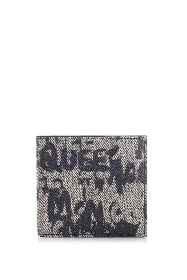 Alexander McQueen - 지갑 - 알렉산더 맥퀸 남성 지갑  McQueen Graffiti  wallet NB19