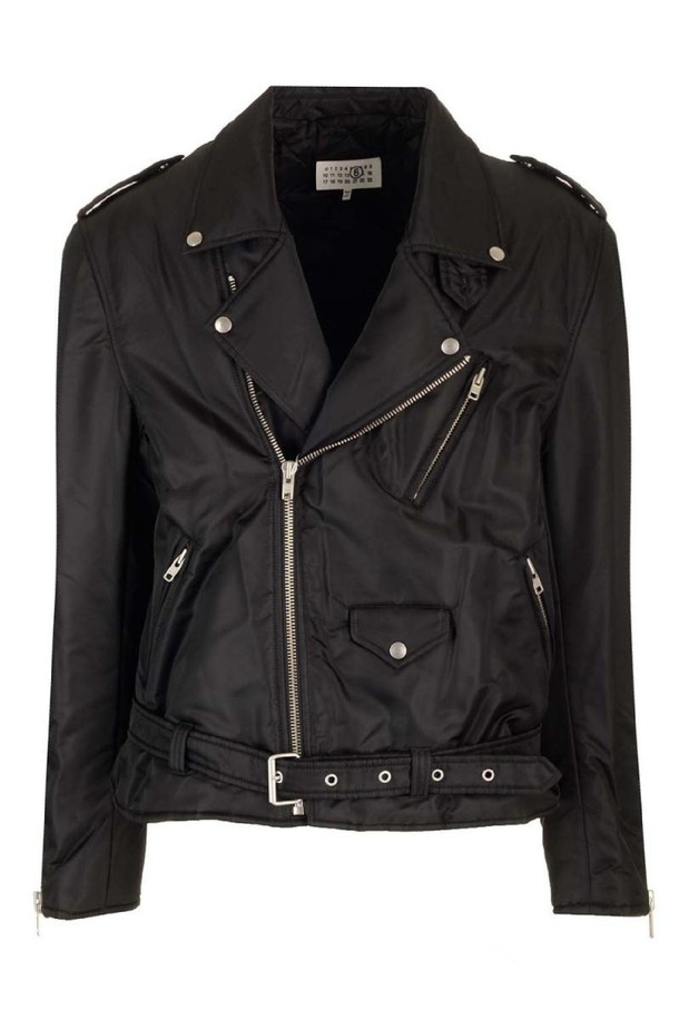 MM6 Maison Margiela - 블루종/점퍼 - 엠엠식스 메종마르지엘라 남성 자켓 faux leather biker jacket NB19