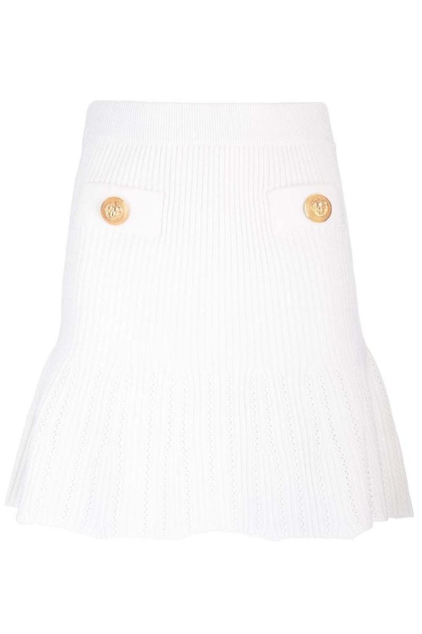 BALMAIN - 미디스커트 - 발망 여성 스커트 Knit skater skirt NB19