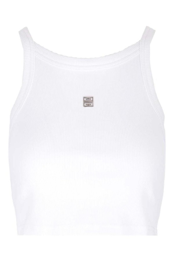 GIVENCHY - 반소매 티셔츠 - 지방시 여성 티셔츠 White  4G  crop tank top NB19