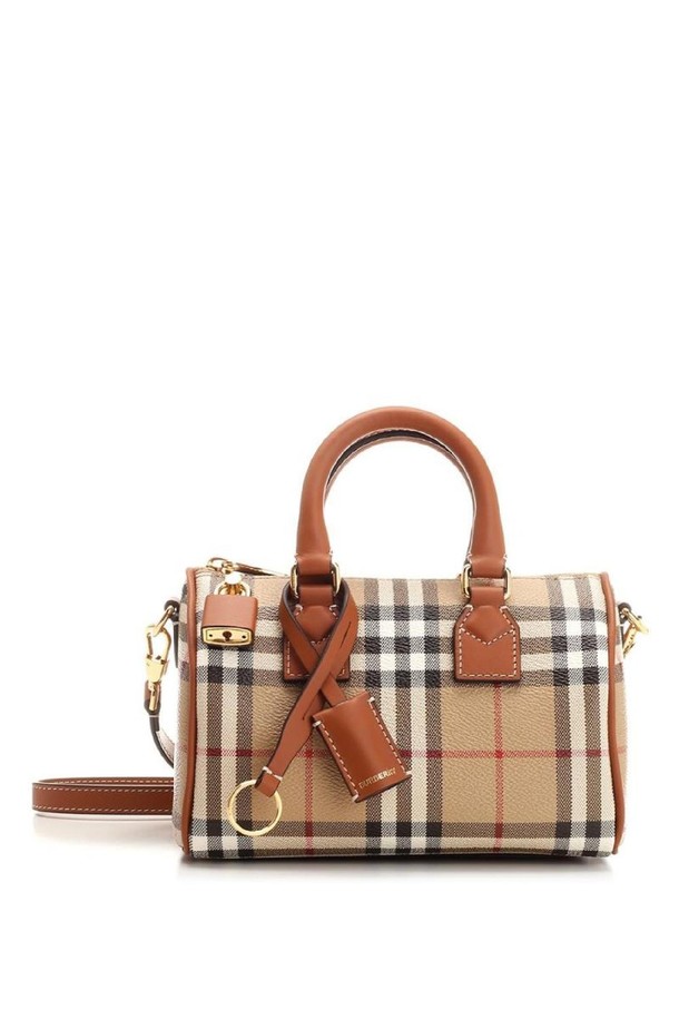 BURBERRY - 토트백 - 버버리 여성 토트백 Mini Check bowling bag NB19