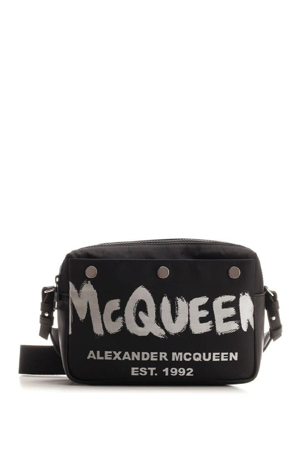 Alexander McQueen - 토트백 - 알렉산더 맥퀸 남성 토트백 Graffiti Pintered camera bag NB19