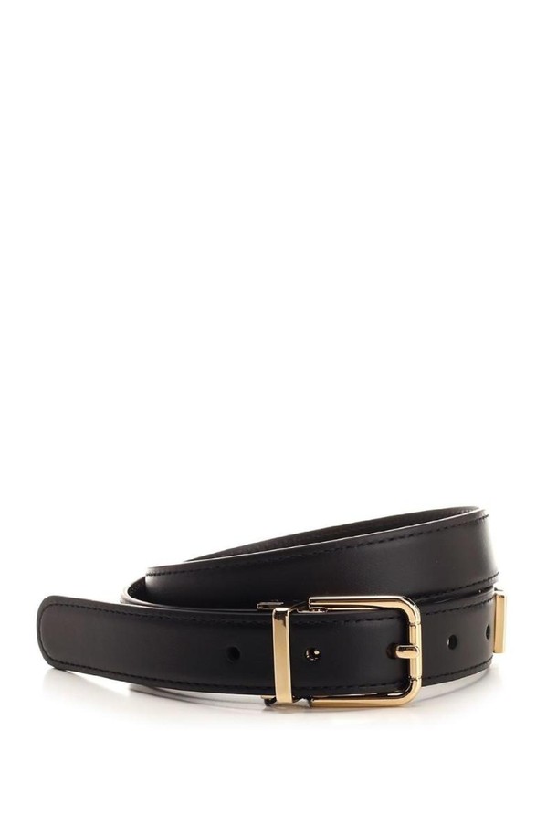 DOLCE & GABBANA - 벨트 - 돌체앤가바나 여성 벨트 black leather belt NB19