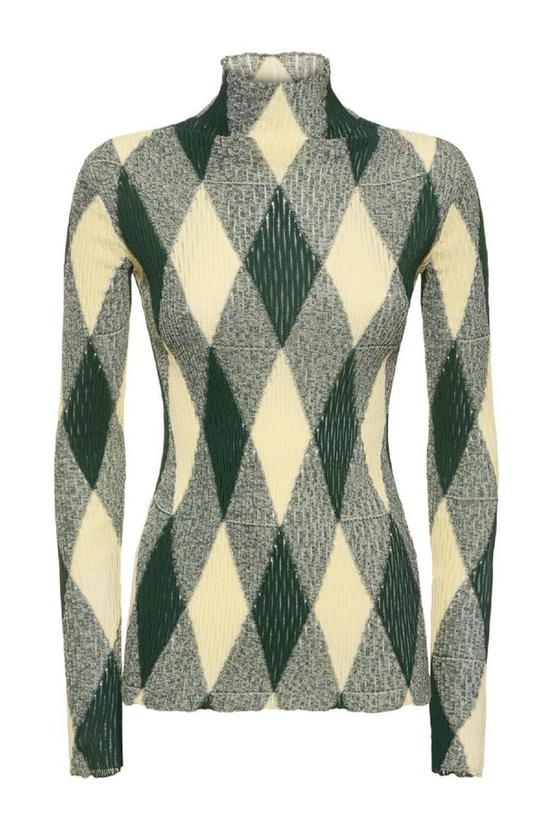 BURBERRY - 스웨터 - 버버리 여성 터틀넥 Cotton   silk knit sweater NB01