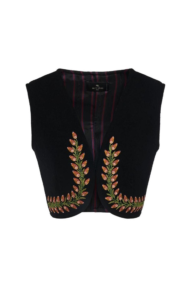 ETRO - 베스트 - 에트로 여성 자켓 Embroidered wool vest NB01