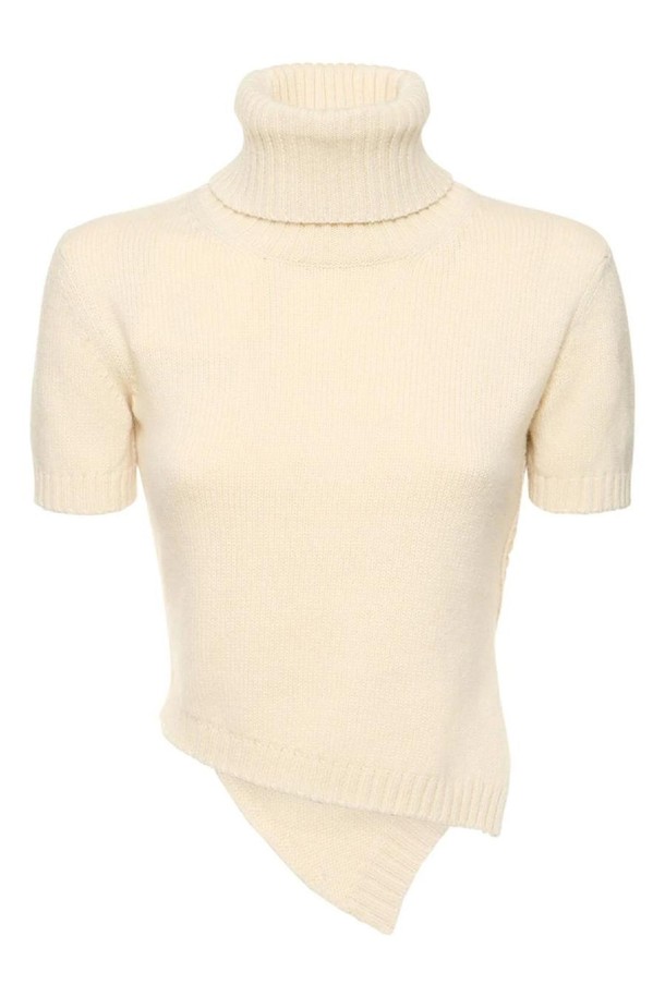 The Row - 스웨터 - 더로우 여성 터틀넥 Dria asymmetric cashmere blend knit top NB01