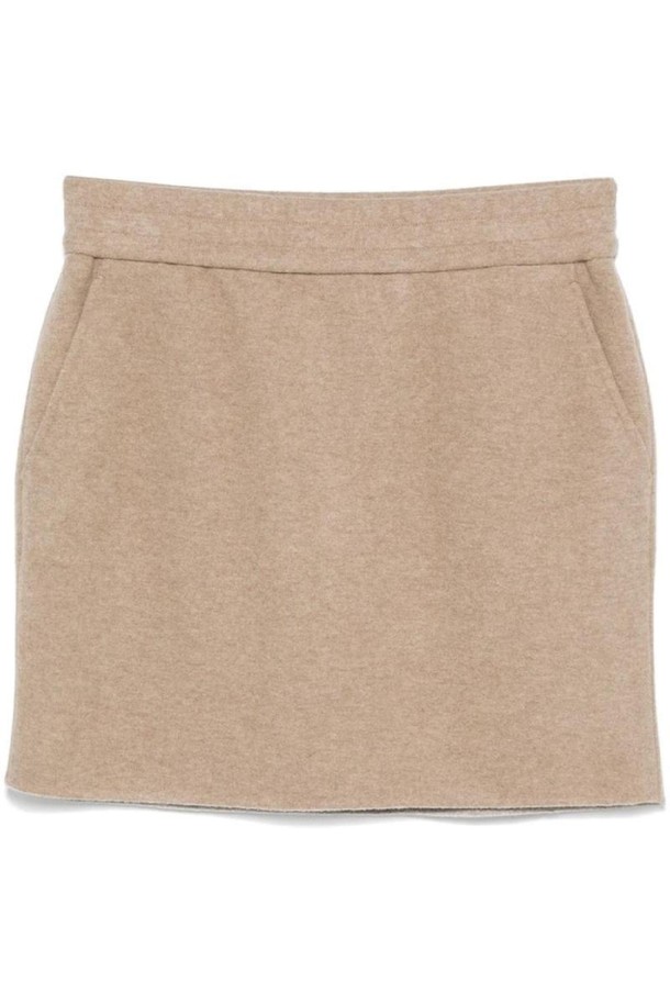 MAX MARA - 미디스커트 - 막스마라 여성 스커트 WOOL MINI SKIRT NB30