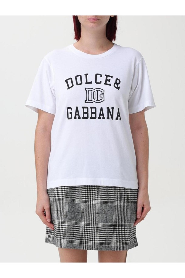 DOLCE & GABBANA - 반소매 티셔츠 - 돌체앤가바나 여성 티셔츠 Womans T shirt Dolce   Gabbana NB03