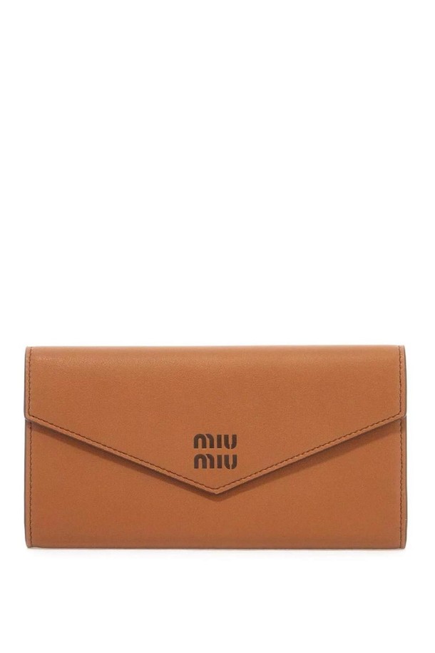 MIU MIU - 반지갑 - 미우미우 여성 지갑 large leather wallet for men w NB02