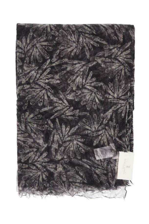 BRUNELLO CUCINELLI - 스카프/머플러 - 브루넬로 쿠치넬리 여성 스카프  cashmere scarf with fern print  NB02