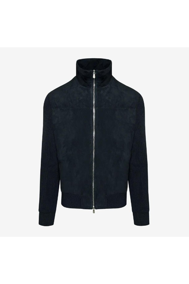 BRUNELLO CUCINELLI - 스웨터 - 브루넬로 쿠치넬리 남성 니트 스웨터 Brunello Cucinelli Suede   Cashmere Bomber Jacket NB25