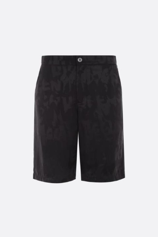 Alexander McQueen - 하프팬츠 - 알렉산더 맥퀸 남성 반바지 logoed viscose short pants NB26