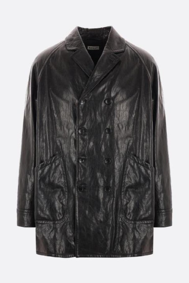 BALLY - 블루종/점퍼 - 발리 남성 자켓 double breasted nappa coat NB26