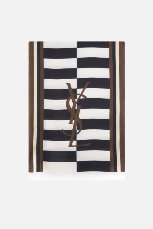 SAINT LAURENT - 스카프/머플러 - 생로랑 여성 스카프 Cassandre silk scarf NB26