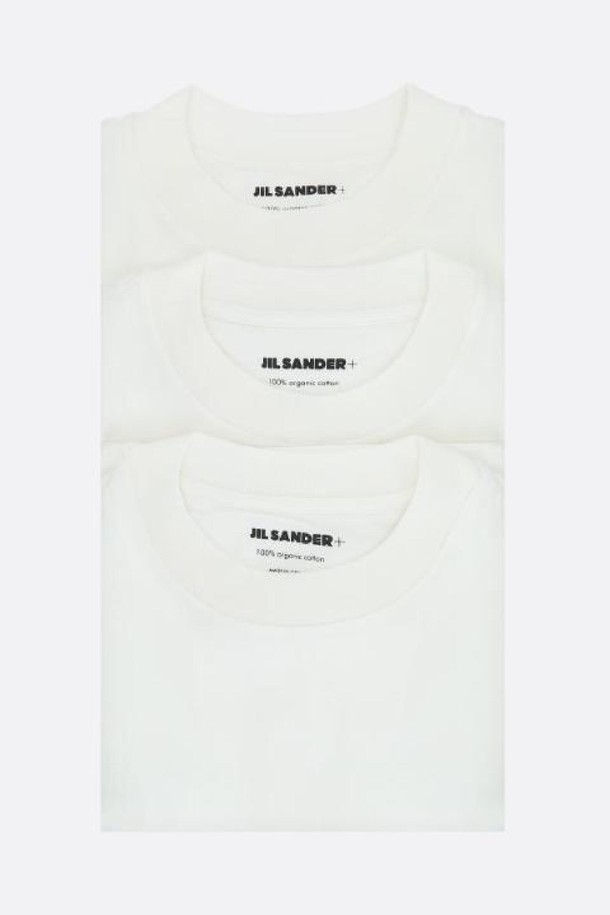 JIL SANDER - 반소매 티셔츠 - 질샌더 여성 티셔츠 3 t shirt pack in organic cotton NB26