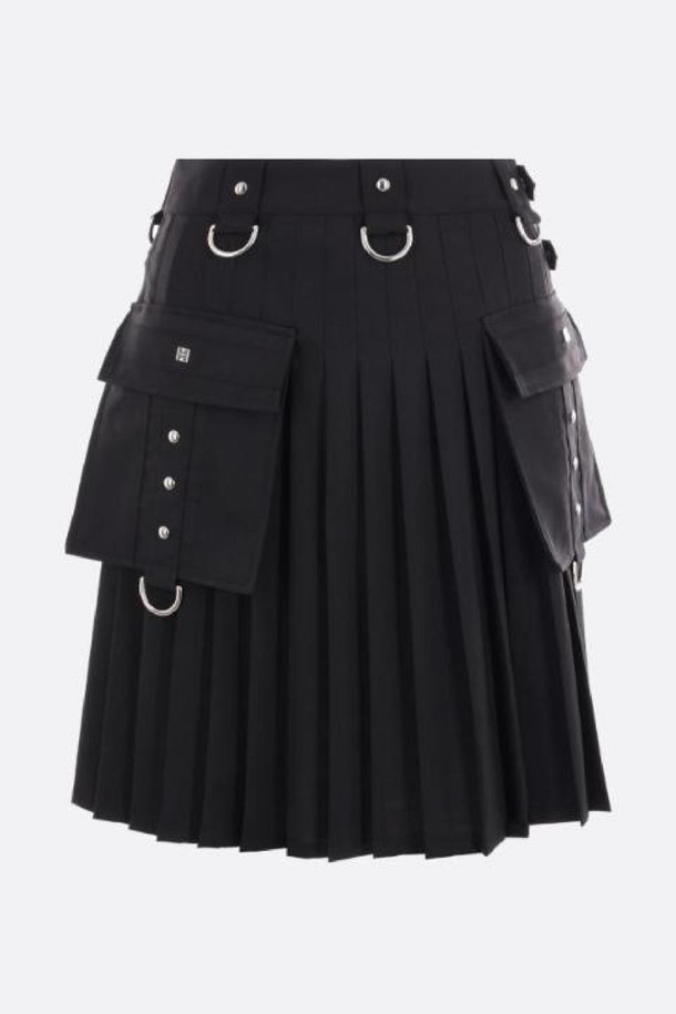 GIVENCHY - 미디스커트 - 지방시 여성 스커트 twill cargo kilt skirt NB26