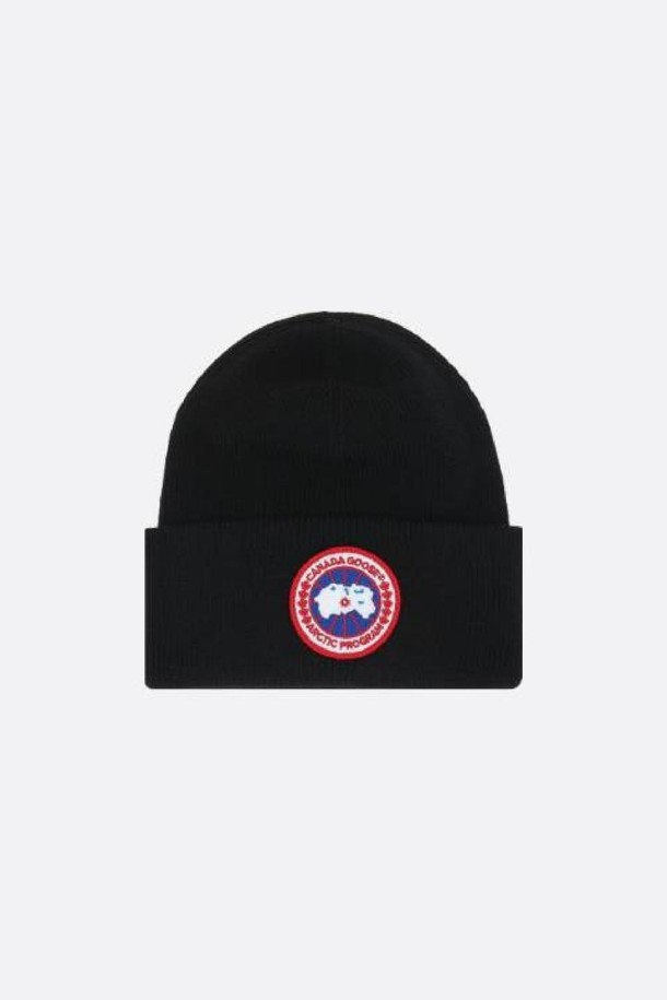 CANADA GOOSE - 모자 - 캐나다구스 남성 모자 wool knit beanie NB26