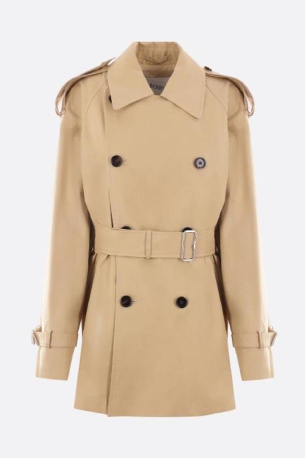 BURBERRY - 코트 - 버버리 여성 트렌치코트 gabardine short trench coat NB26