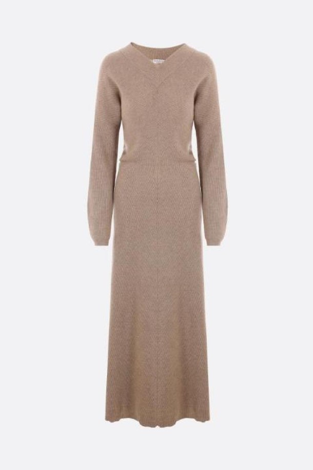 BRUNELLO CUCINELLI - 긴소매 원피스 - 브루넬로 쿠치넬리 여성 원피스 cashmere knit long dress NB26