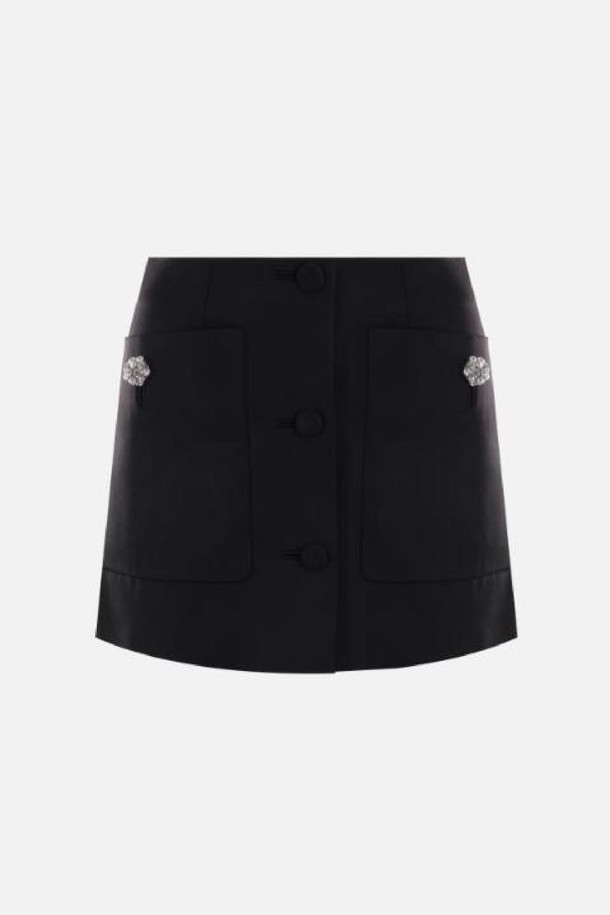 PRADA - 미디스커트 - 프라다 여성 스커트 wool miniskirt NB26