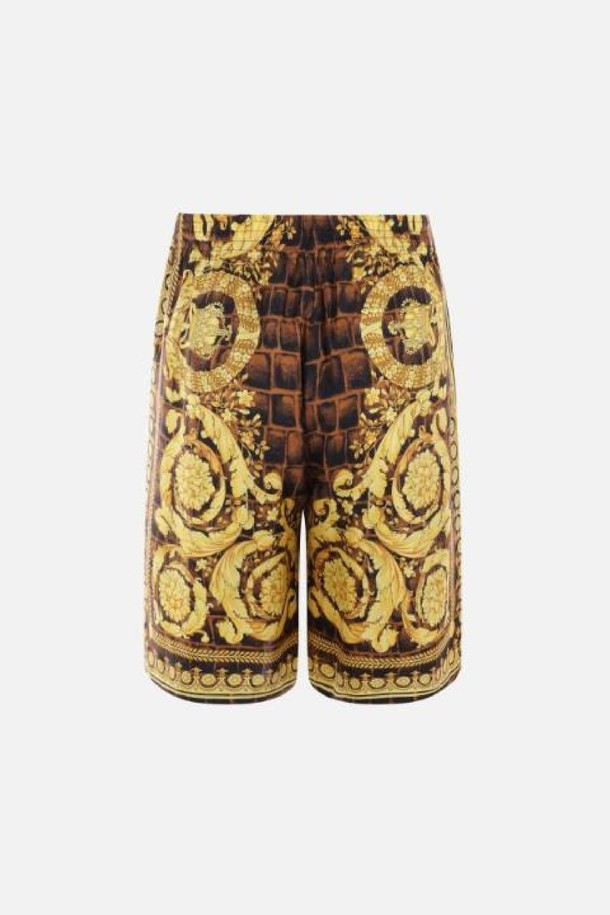 VERSACE - 하프팬츠 - 베르사체 남성 반바지 Baroccodile silk twill short pants NB26