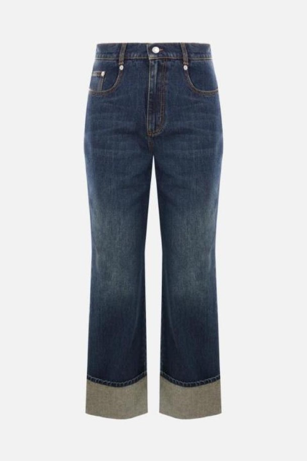 Alexander McQueen - 데님 - 알렉산더 맥퀸 여성 청바지 Boyfriend denim jeans NB26