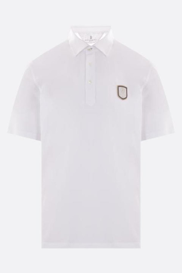 BRUNELLO CUCINELLI - 반팔티셔츠 - 브루넬로 쿠치넬리 남성 폴로티 logo patch technical jersey polo shirt NB26