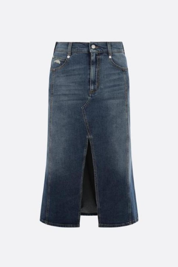 Alexander McQueen - 미디스커트 - 알렉산더 맥퀸 여성 스커트 denim skirt NB26