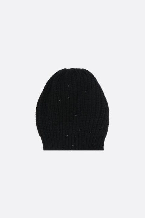 BRUNELLO CUCINELLI - 모자 - 브루넬로 쿠치넬리 여성 모자 sequinned cashmere silk beanie NB26