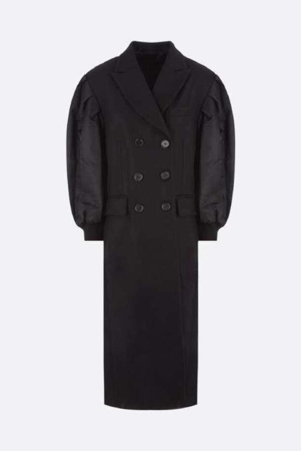 SIMONE ROCHA - 코트 - 시몬 로샤 여성 코트 single breasted wool and nylon coat NB26