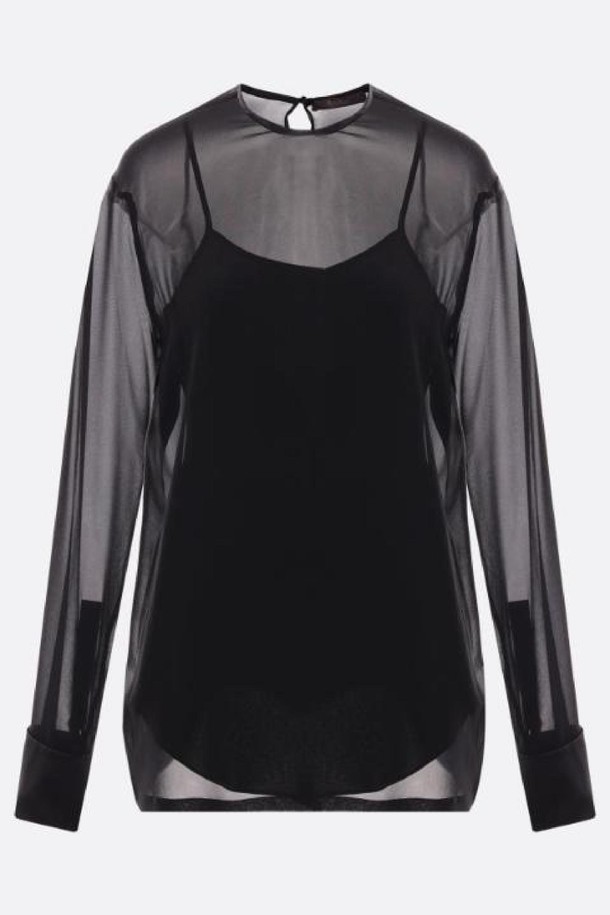 MAX MARA - 셔츠 - 막스마라 여성 블라우스 Strano georgette blouse NB26