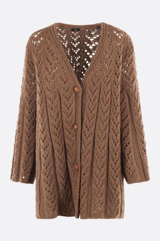 ETRO - 스웨터 - 에트로 여성 니트 스웨터 wool oversized cardigan NB26