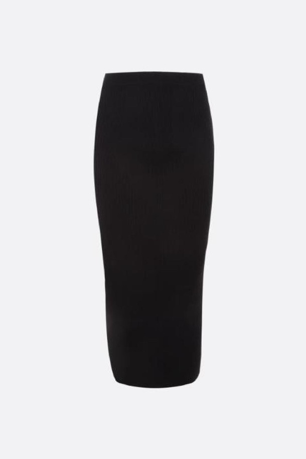 Alexander McQueen - 미디스커트 - 알렉산더 맥퀸 여성 스커트 ribbed stretch knit pencil skirt NB26