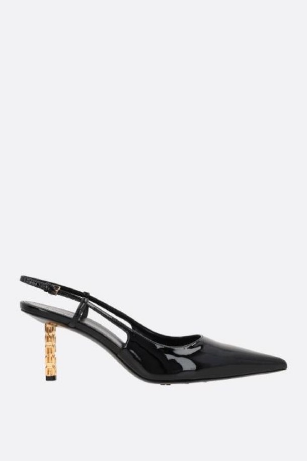 GIVENCHY - 펌프스 - 지방시 여성 슬링백 G Cube patent leather slingbacks NB26