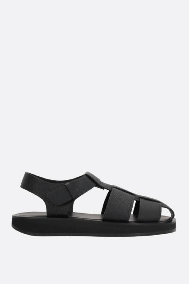 The Row - 샌들 - 더로우 여성 샌들 Fisherman grainy leather flat sandals NB26