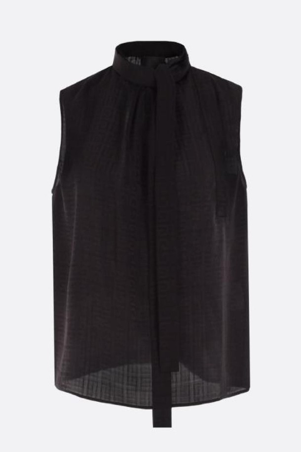 GIVENCHY - 반소매 티셔츠 - 지방시 여성 티셔츠 4G jacquard viscose sleeveless top NB26