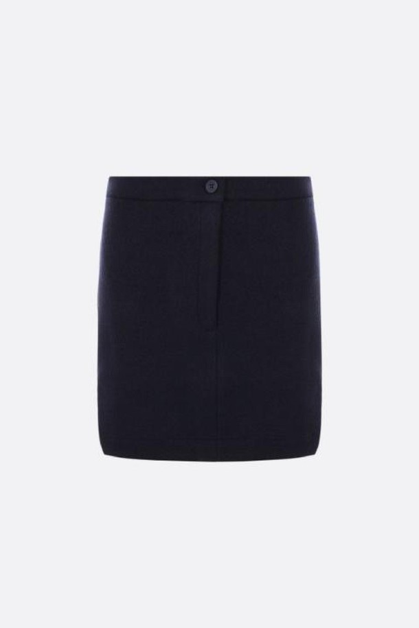 THOM BROWNE - 미디스커트 - 톰브라운 여성 스커트 herringbone cotton and wool miniskirt NB26