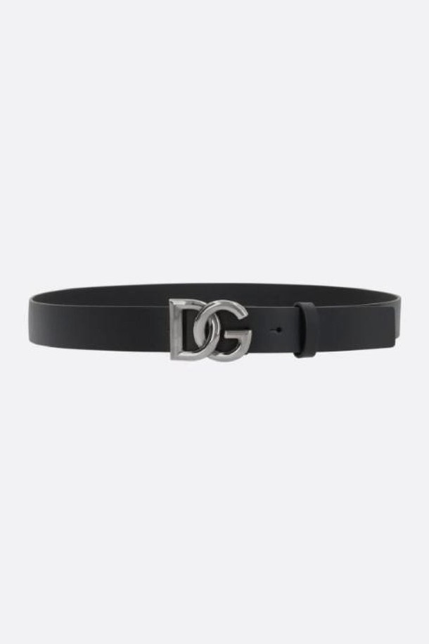 DOLCE & GABBANA - 벨트 - 돌체앤가바나 남성 벨트 DG logo buckle detailed smooth leather belt NB26