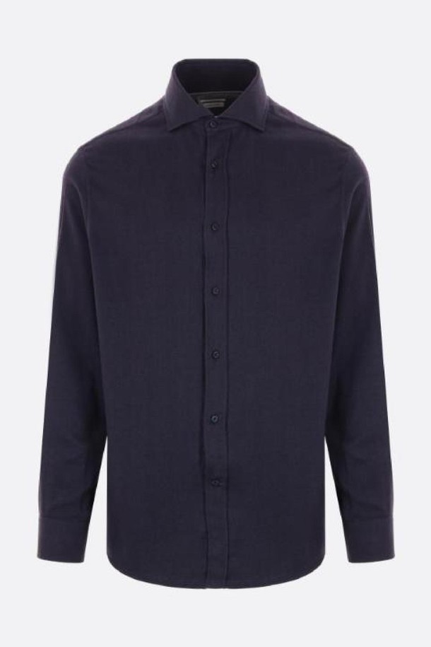 BRUNELLO CUCINELLI - 긴팔셔츠 - 브루넬로 쿠치넬리 남성 셔츠 cotton blend shirt NB26