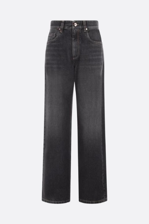 BRUNELLO CUCINELLI - 데님 - 브루넬로 쿠치넬리 여성 청바지 denim loose fit jeans NB26