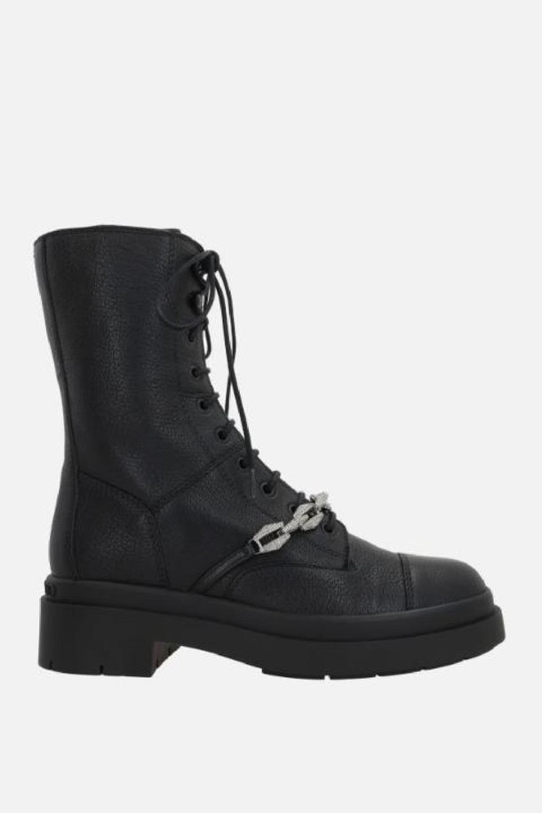 JIMMY CHOO - 부츠/워커 - 지미추 여성 부츠 Nari grainy leather combat boots NB26