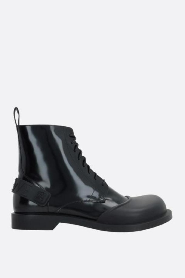 LOEWE - 부츠 - 로에베 남성 부츠 Campo brushed leather and rubber lace up booties NB26